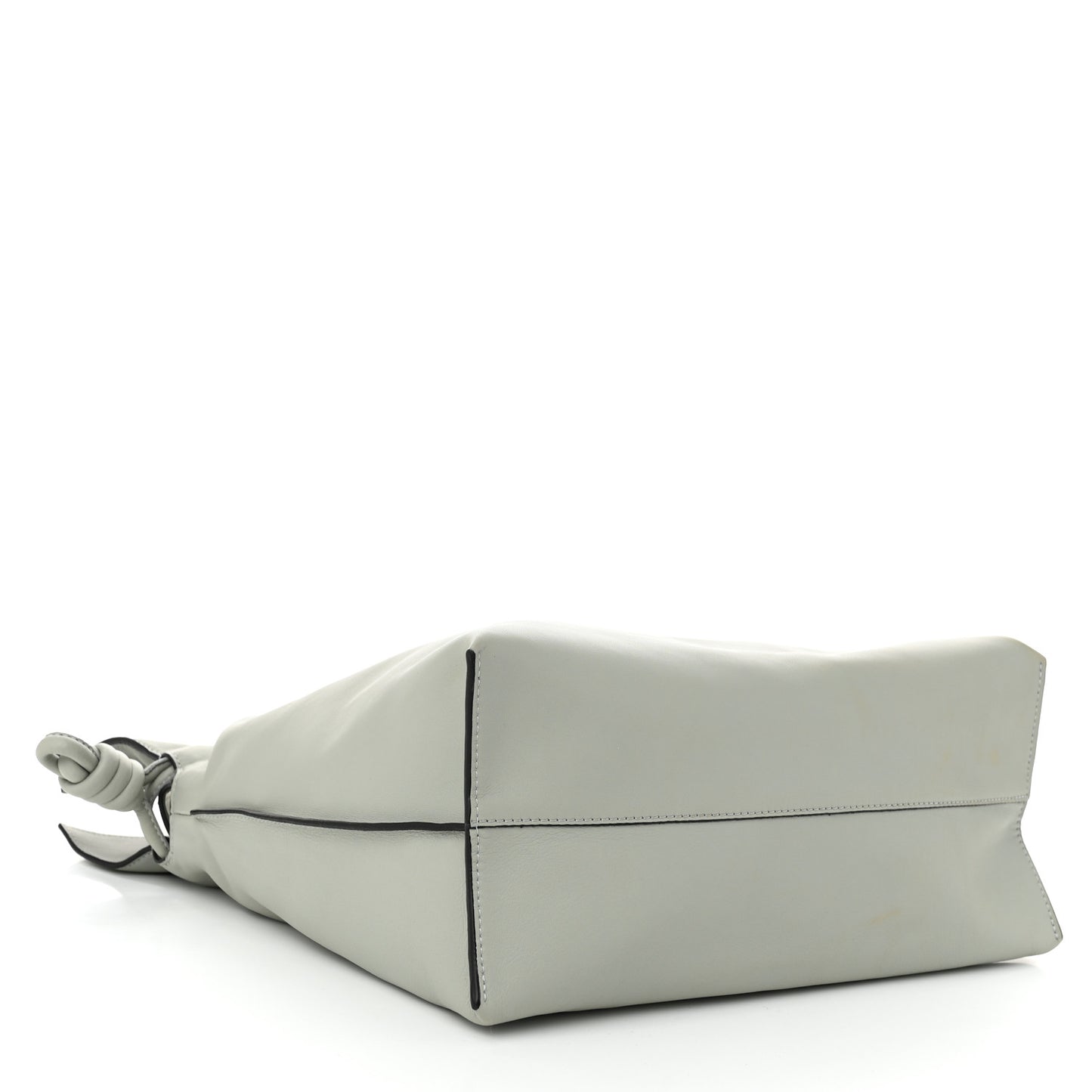 Calfskin Large Flamenco Knot Bag Grey