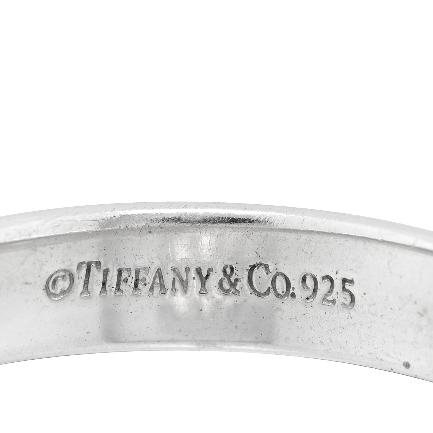 Tiffany Sterling Silver 1837 Lock Charm Ring 56 7.5 4 of 4