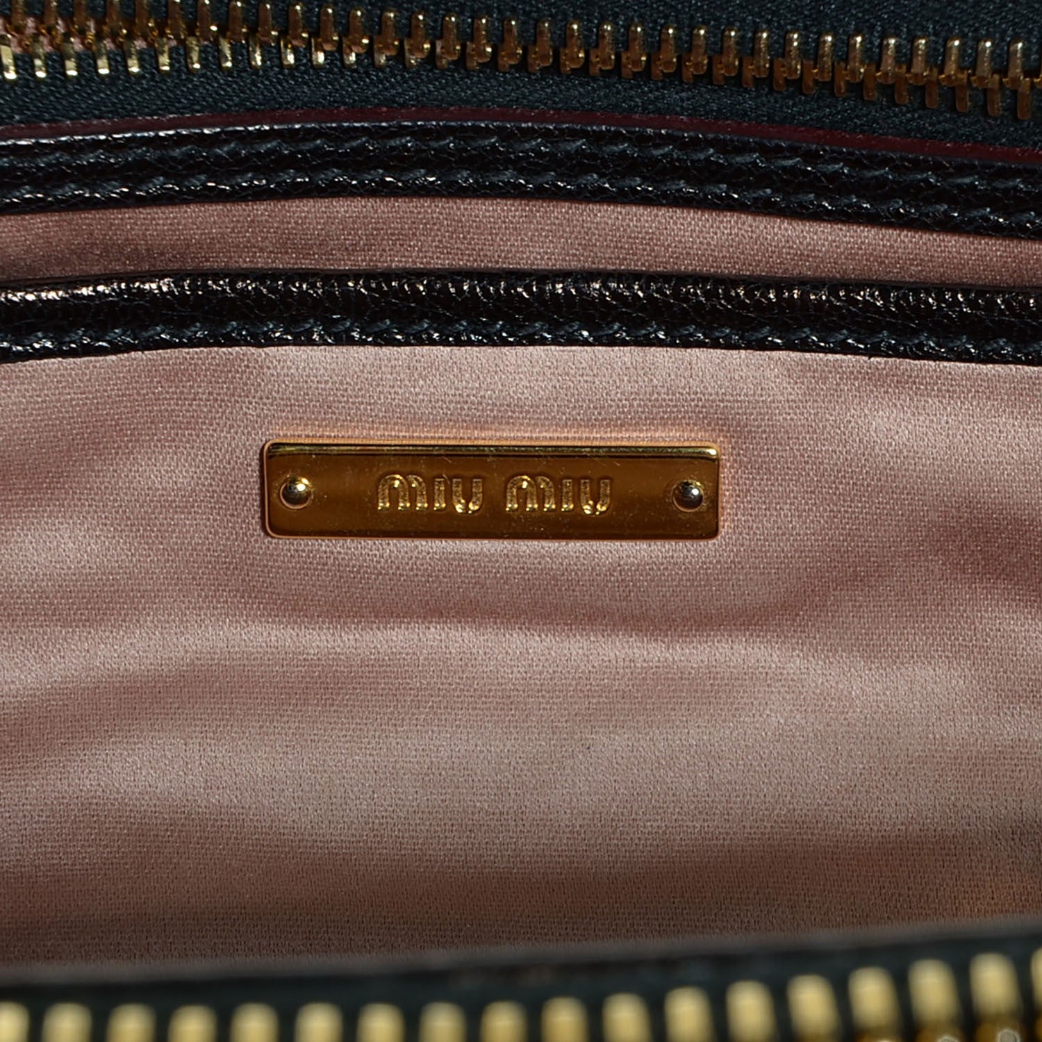 Miu Miu Goatskin Madras Bauletto Nero Black 6 of 10