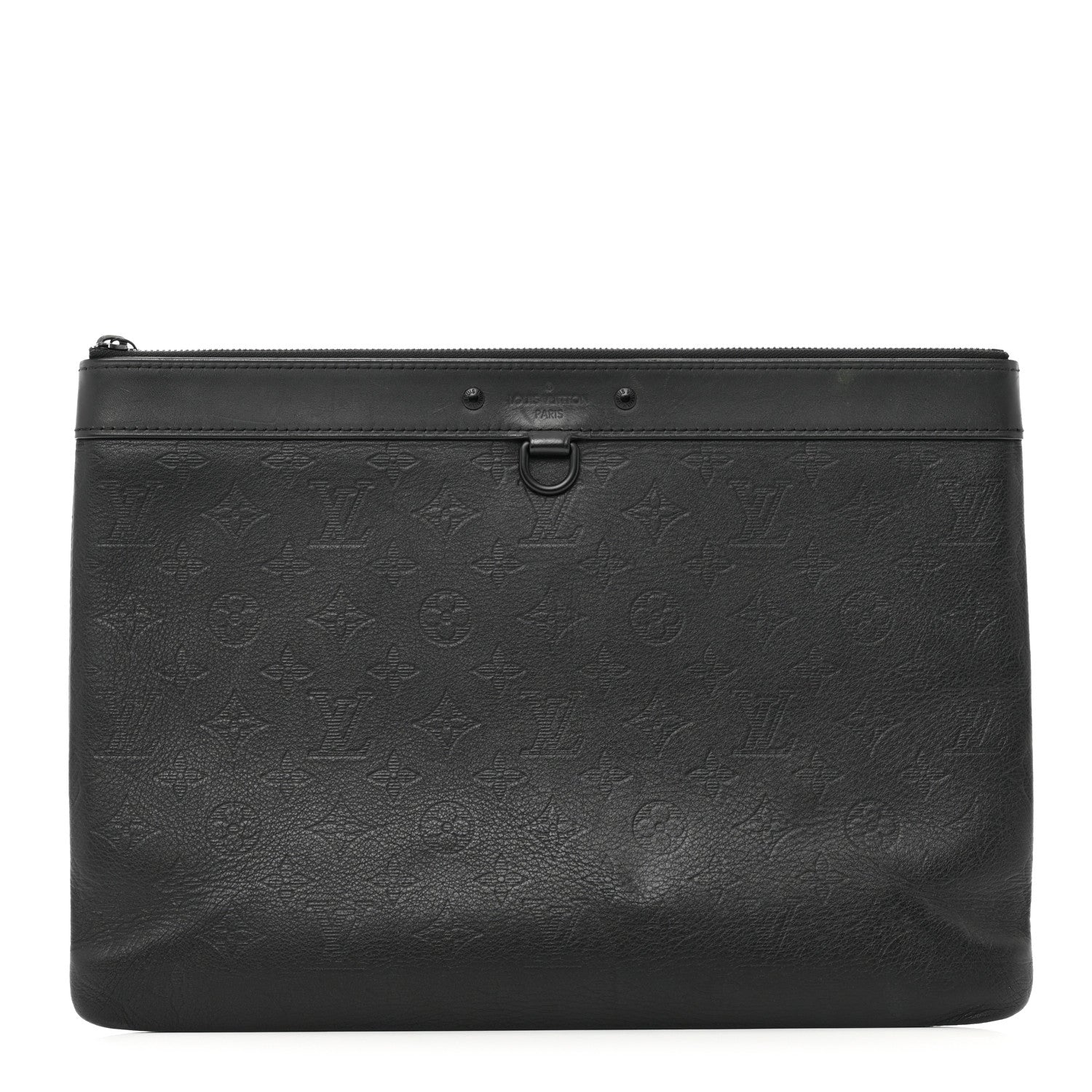 Louis Vuitton Calfskin Monogram Shadow Discovery Pochette Black 1 of 9