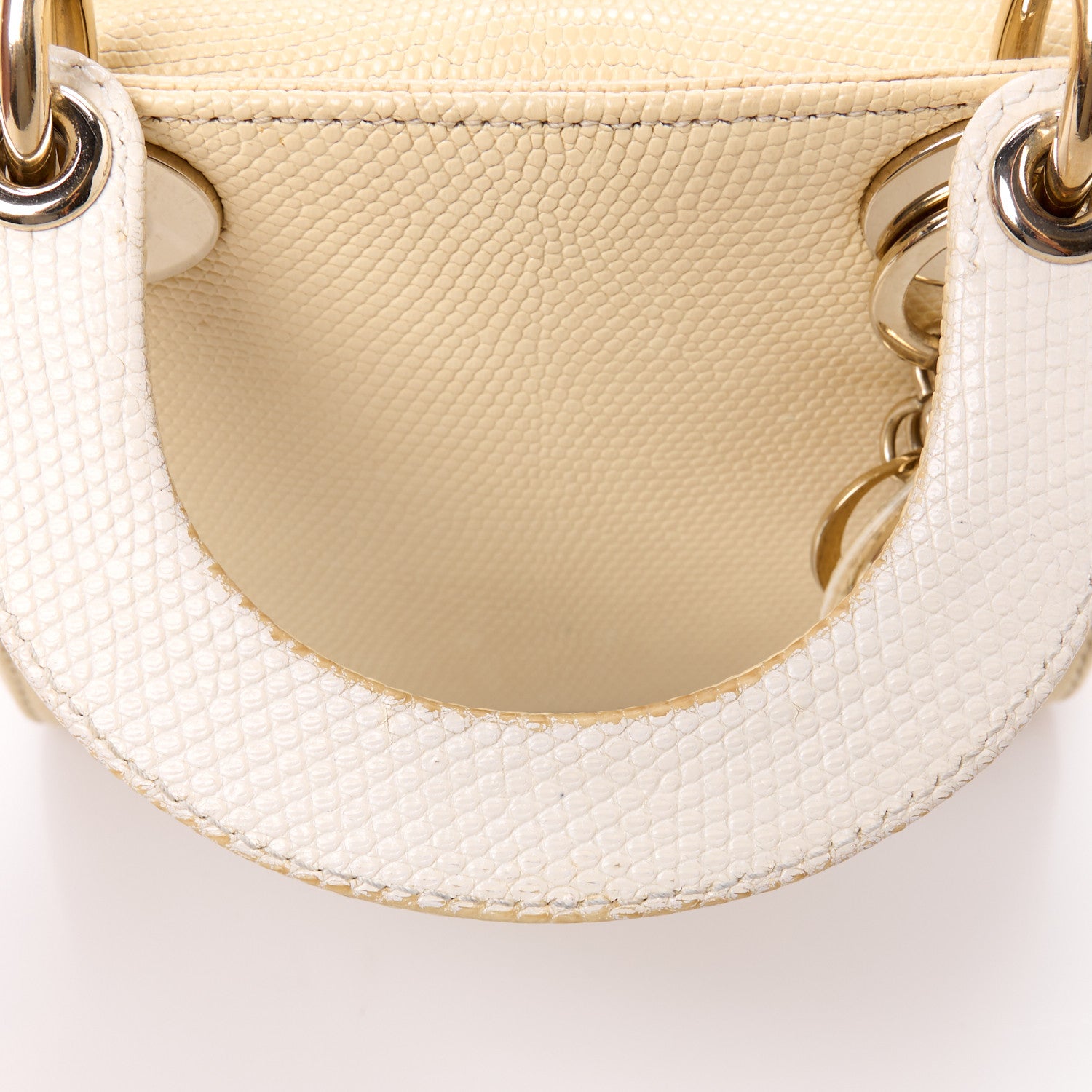 Christian Dior Lizard Mini Lady Dior White 13 of 15
