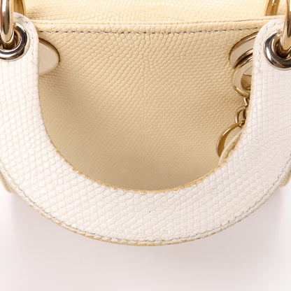 Christian Dior Lizard Mini Lady Dior White 13 of 15