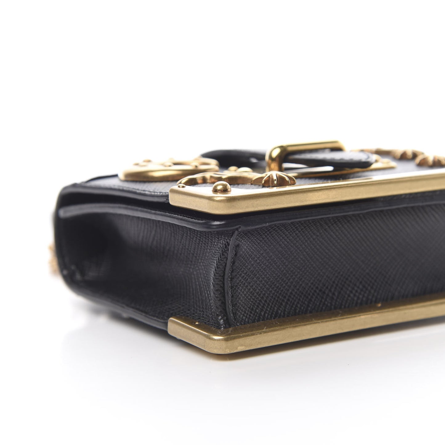 Saffiano Astrology Mini Cahier Bag Black