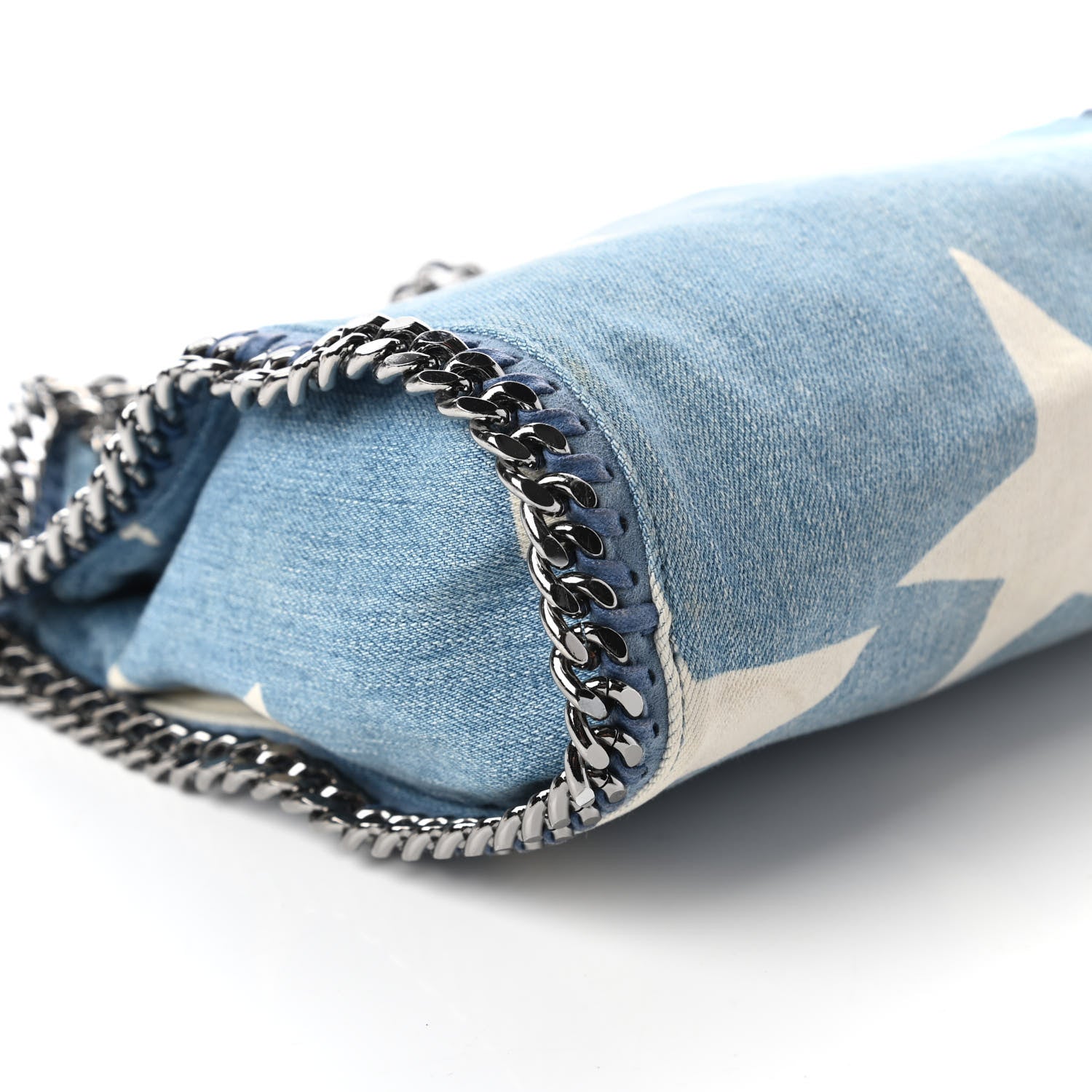 Stella McCartney Denim Mini Star Falabella Tote Blue 7 of 10