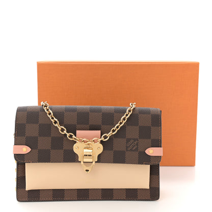 Louis Vuitton Damier Ebene Vavin Chain Wallet Creme 10 of 10