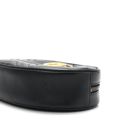Gucci Calfskin Matelasse GG Marmont Belt Bag 75 30 Black 8 of 8