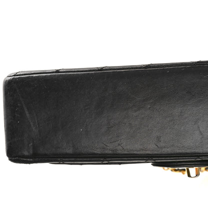 Chanel Lambskin Quilted Medium Double Flap Black 13 of 15