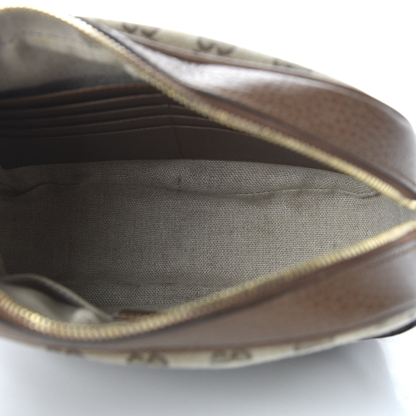 Monogram Mini Bree Messenger Bag Beige Tabacco