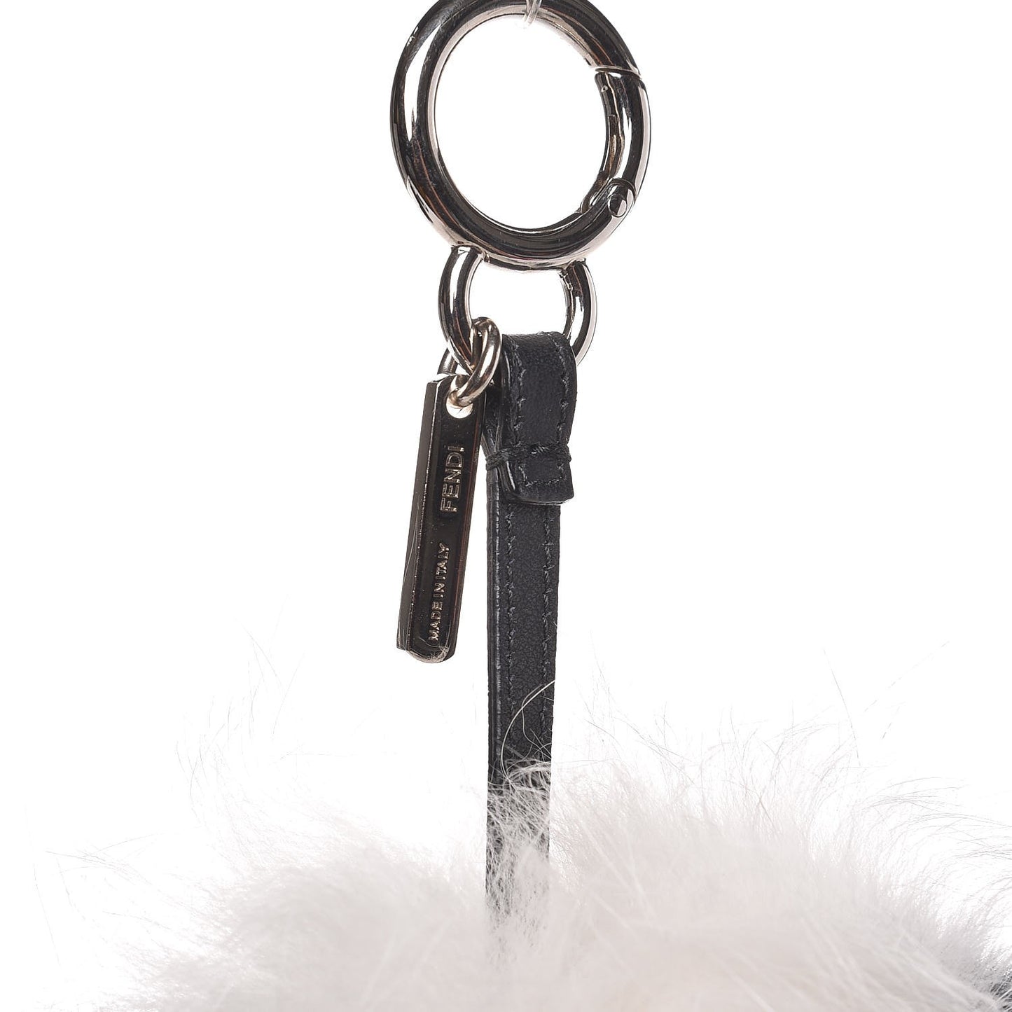 Fox Mink Fur Swarovski Strangee Monster Bag Charm Multicolor