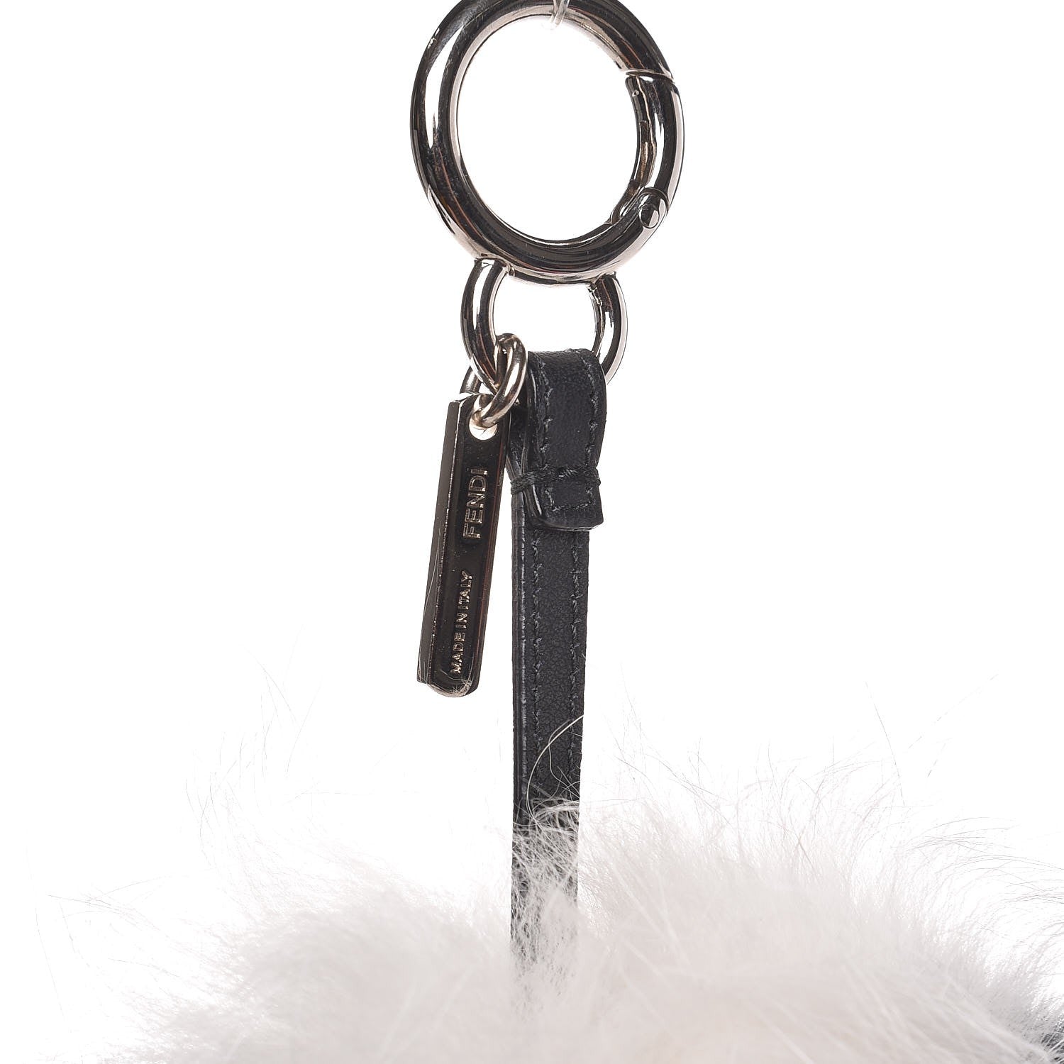 Fendi Fox Mink Fur Swarovski Strangee Monster Bag Charm Multicolor 4 of 4