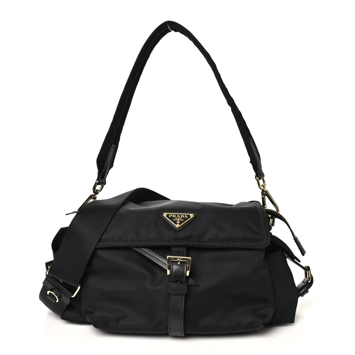 Prada Re-Nylon Medium Explore Shoulder Bag Black 1 of 9