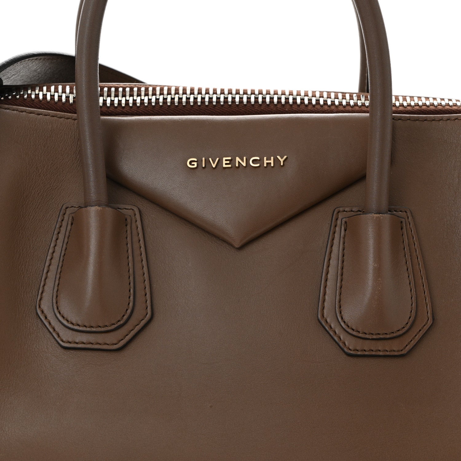 Givenchy Shiny Lord Calfskin Medium Antigona Brown 8 of 11