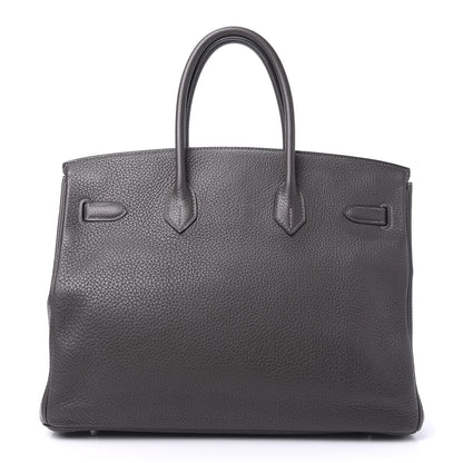 Hermes Taurillon Clemence Birkin 35 Graphite 4 of 33