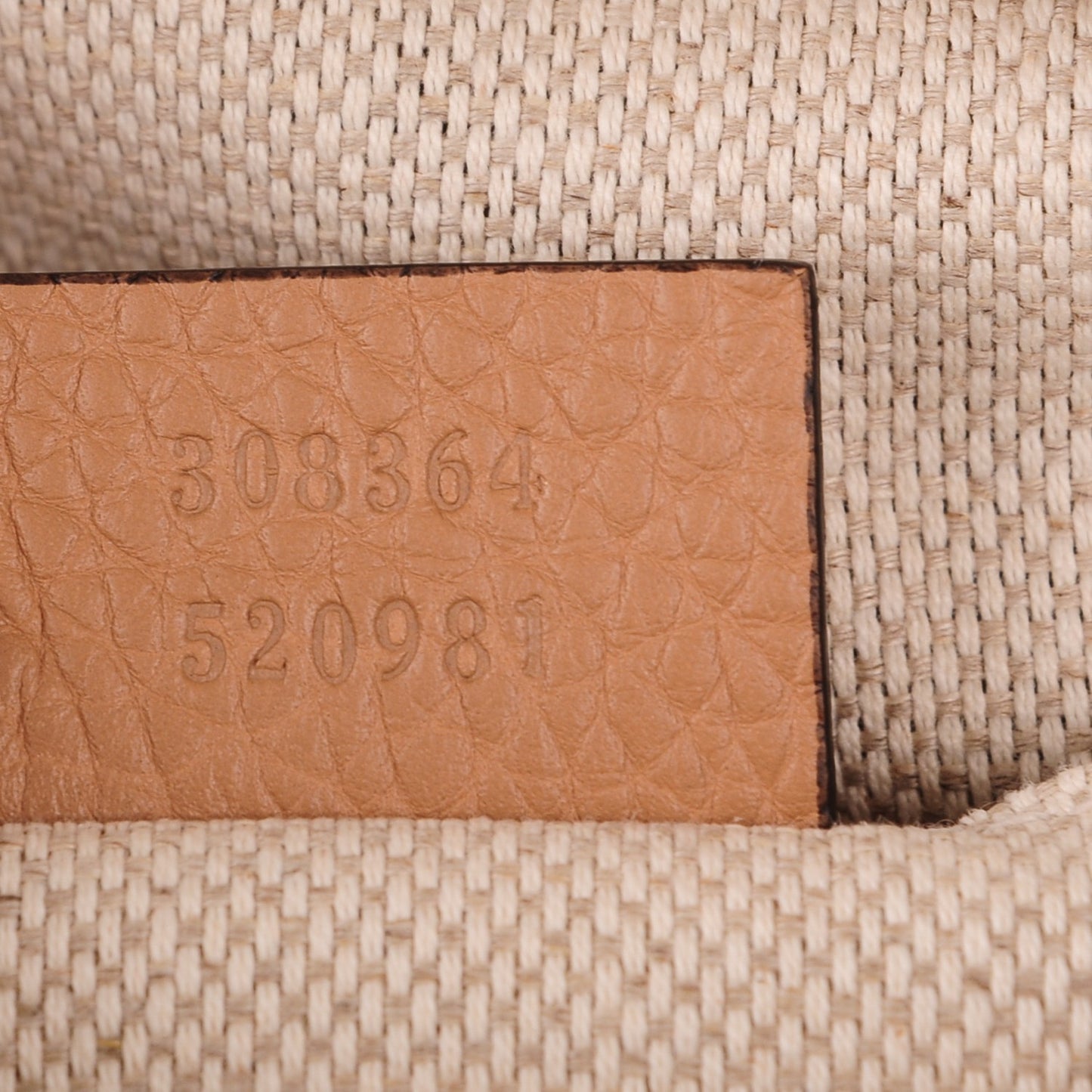 Pebbled Calfskin Small Soho Disco Bag Rose Beige
