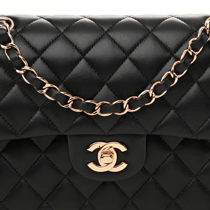 Chanel Lambskin Quilted Small Double Flap Black 9 of 14