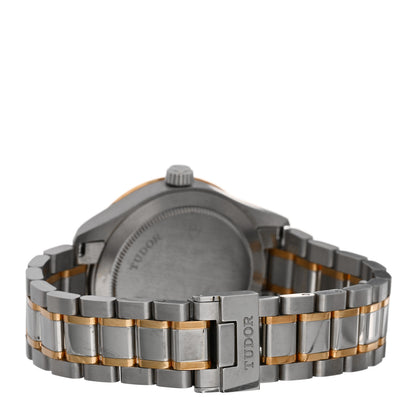 TUDOR Stainless Steel 18K Yellow Gold 34mm Style Automatic Watch Black M12313 3 of 5