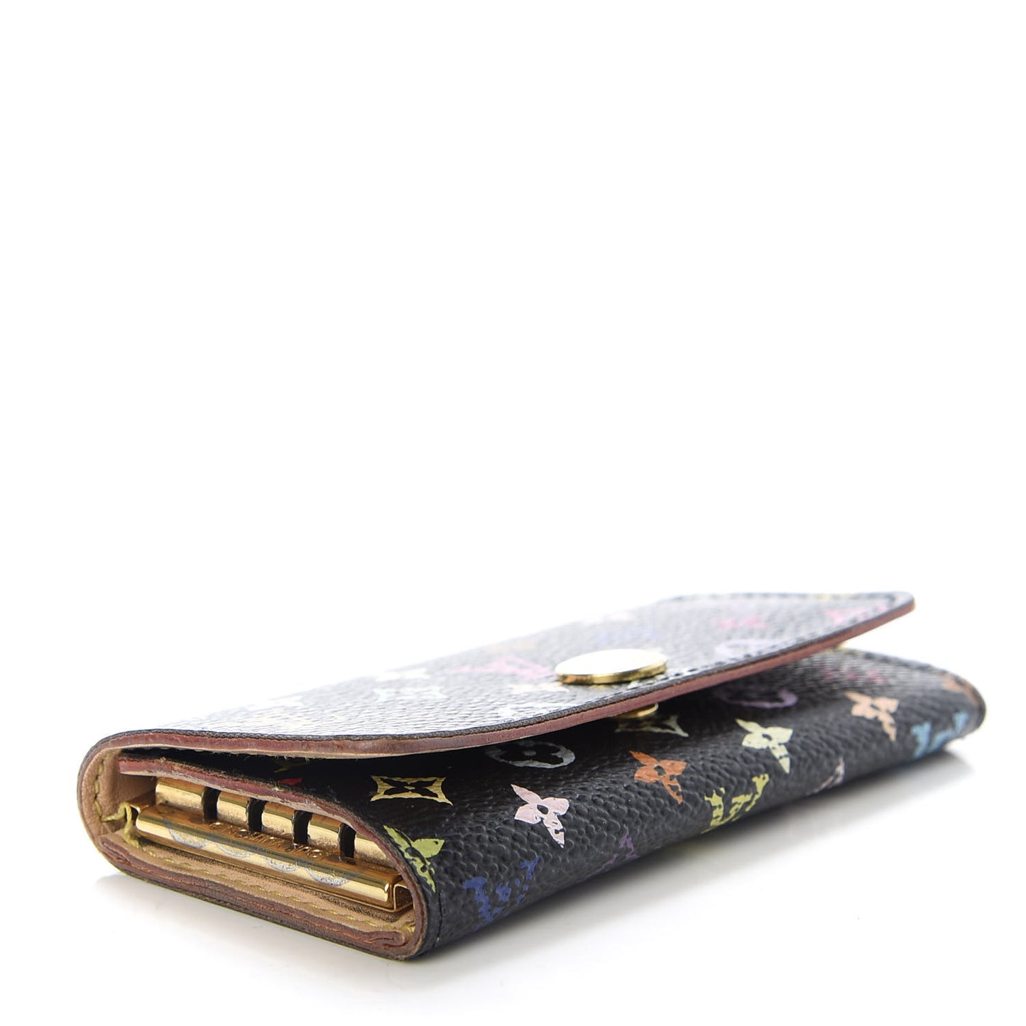 Monogram Multicolor Multicles 4 Key Holder Black