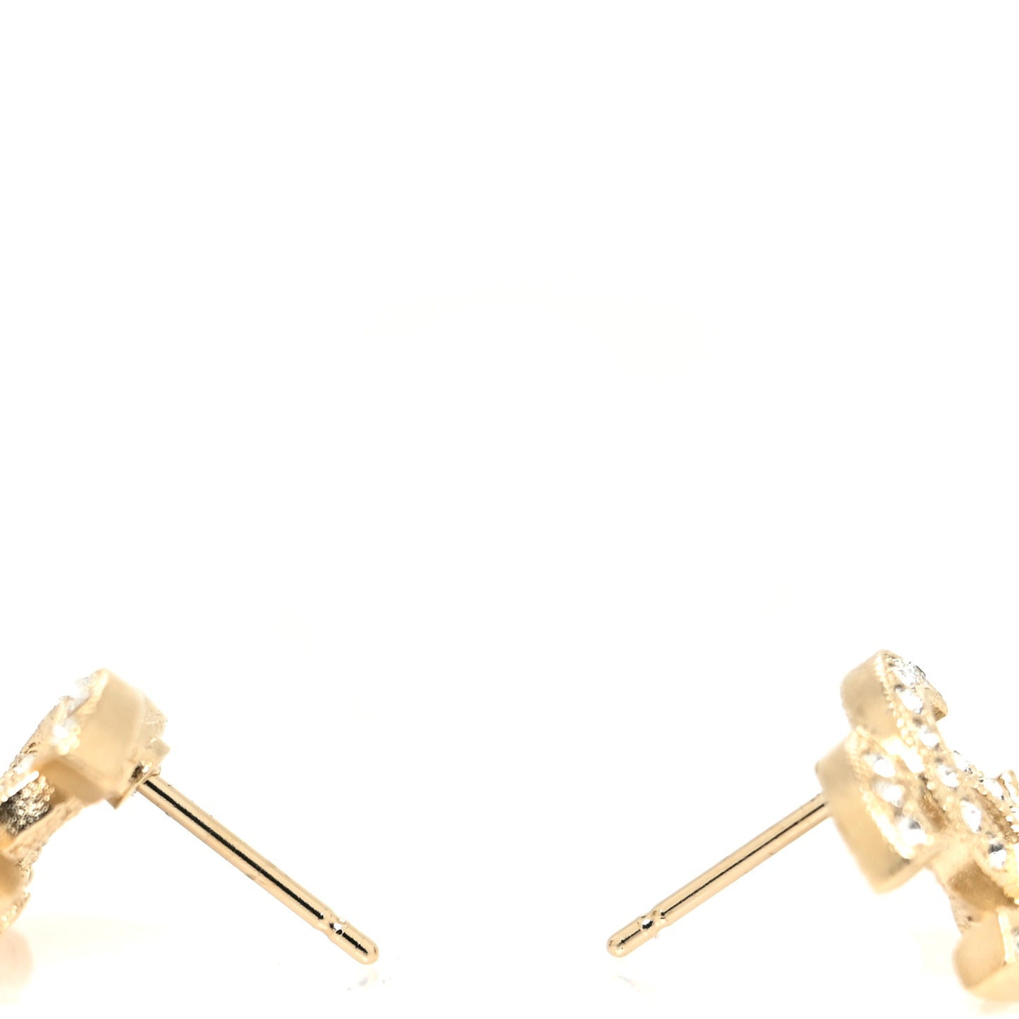 Crystal CC Earrings Gold