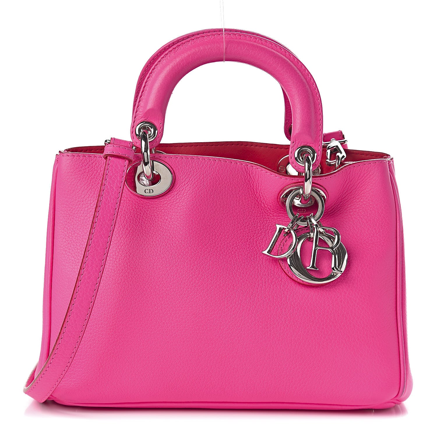 Christian Dior Bullcalf Small Diorissimo Tote Coquelicot 1 of 12