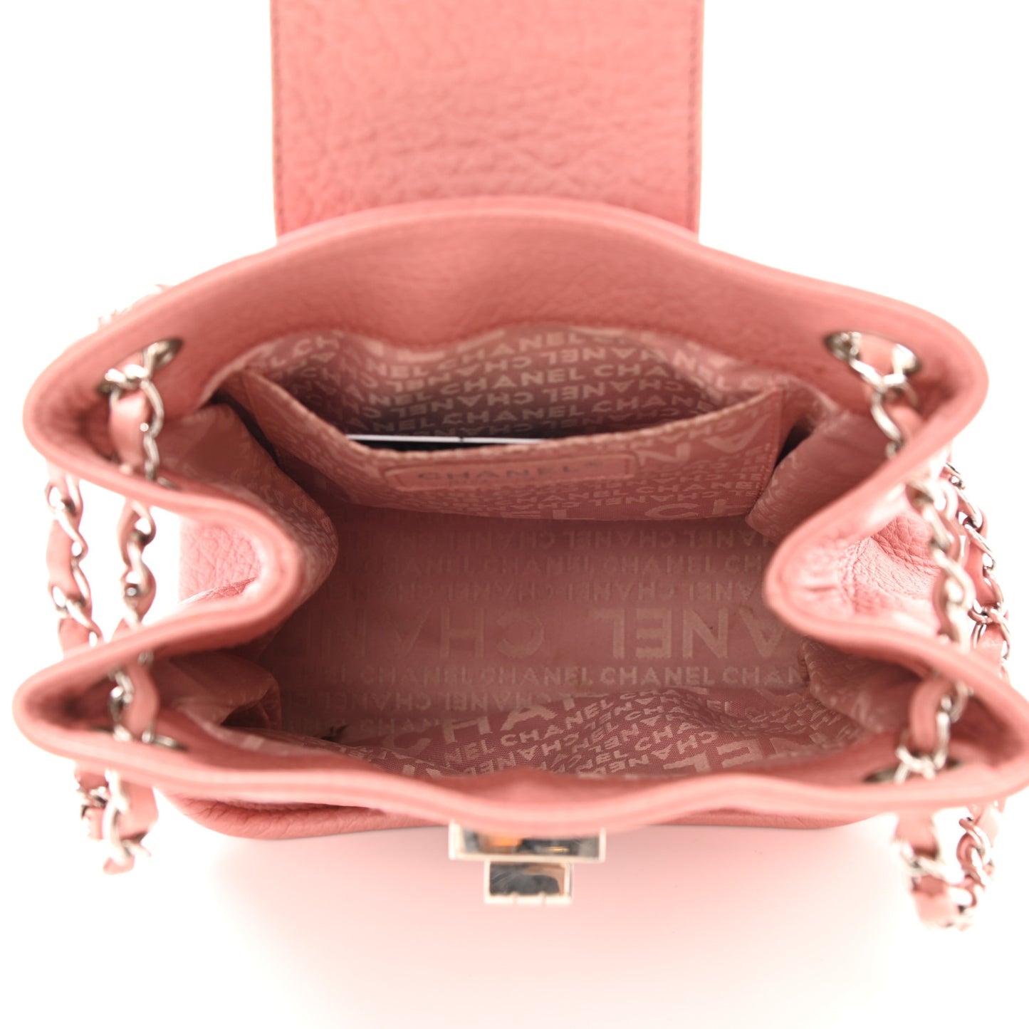 Calfskin Mademoiselle Shoulder Bag Pink