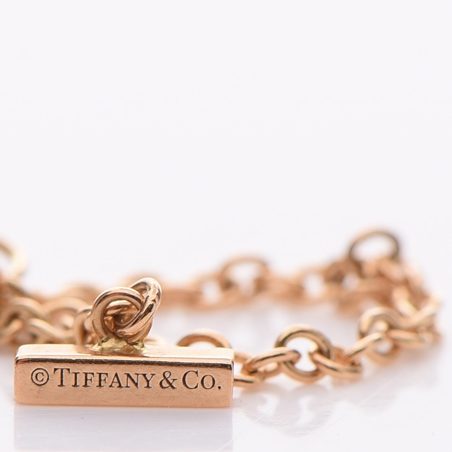 Tiffany 18K Rose Gold T Smile Bracelet 4 of 5