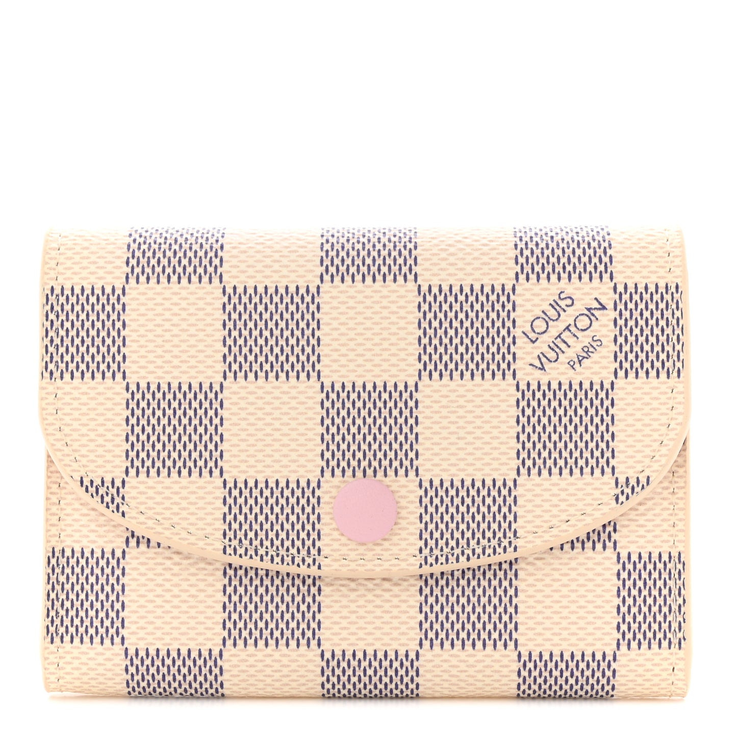 Damier Azur Rosalie Coin Purse Rose Ballerine