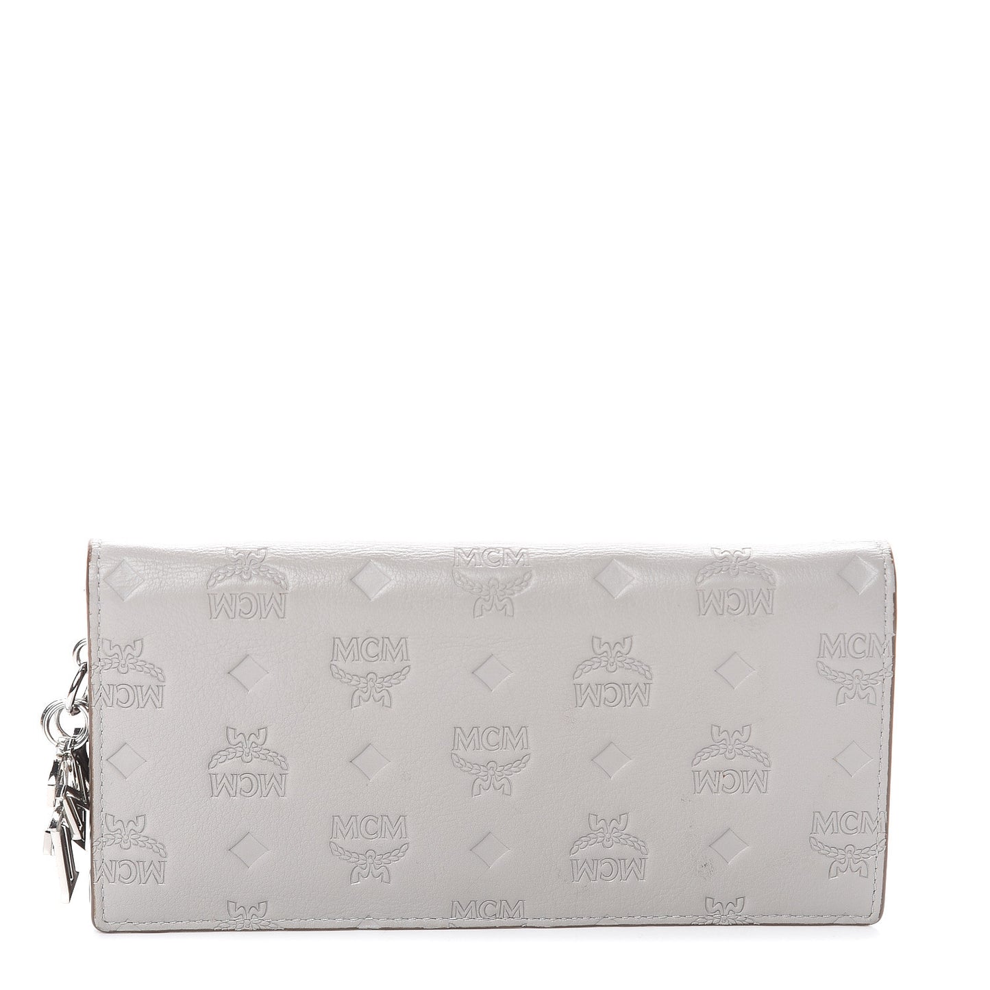 Calfskin Ottomar Large Klara Two Fold Wallet Dove