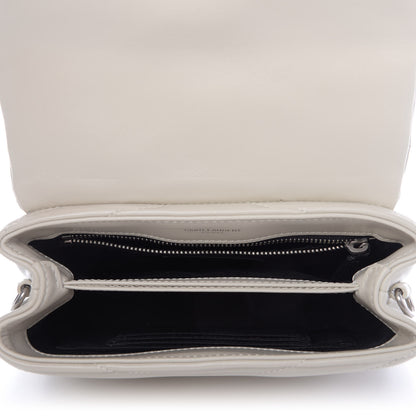 Saint Laurent Calfskin Y Quilted Monogram Toy Loulou Satchel Ivory 5 of 9