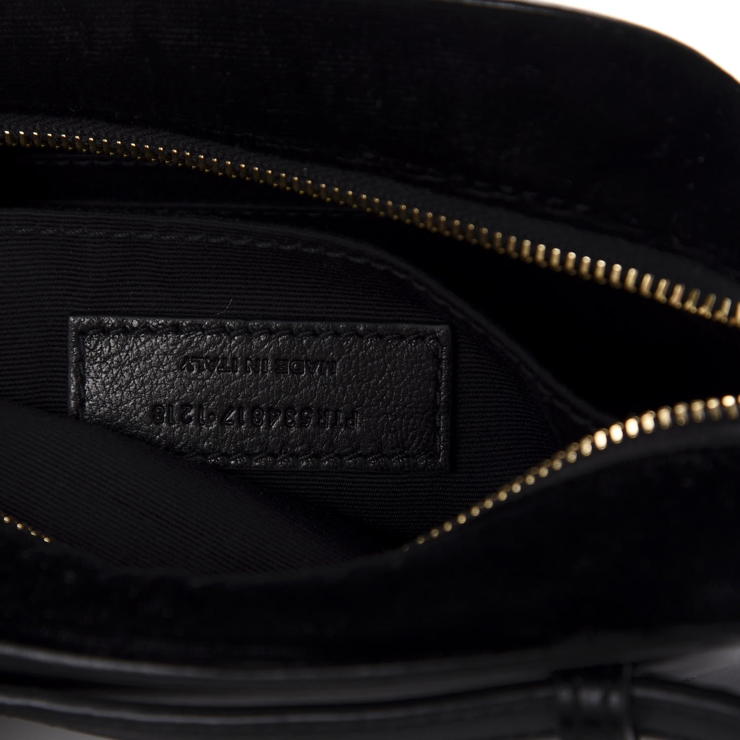 Saint Laurent Velour Matelasse Monogram Lou Belt Bag Black 9 of 10