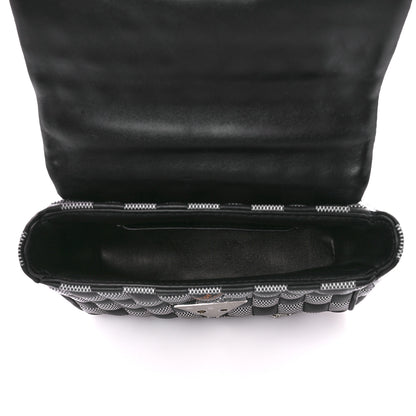 Louis Vuitton Calfskin Damier Twist Shoulder Bag BB Black White 6 of 11