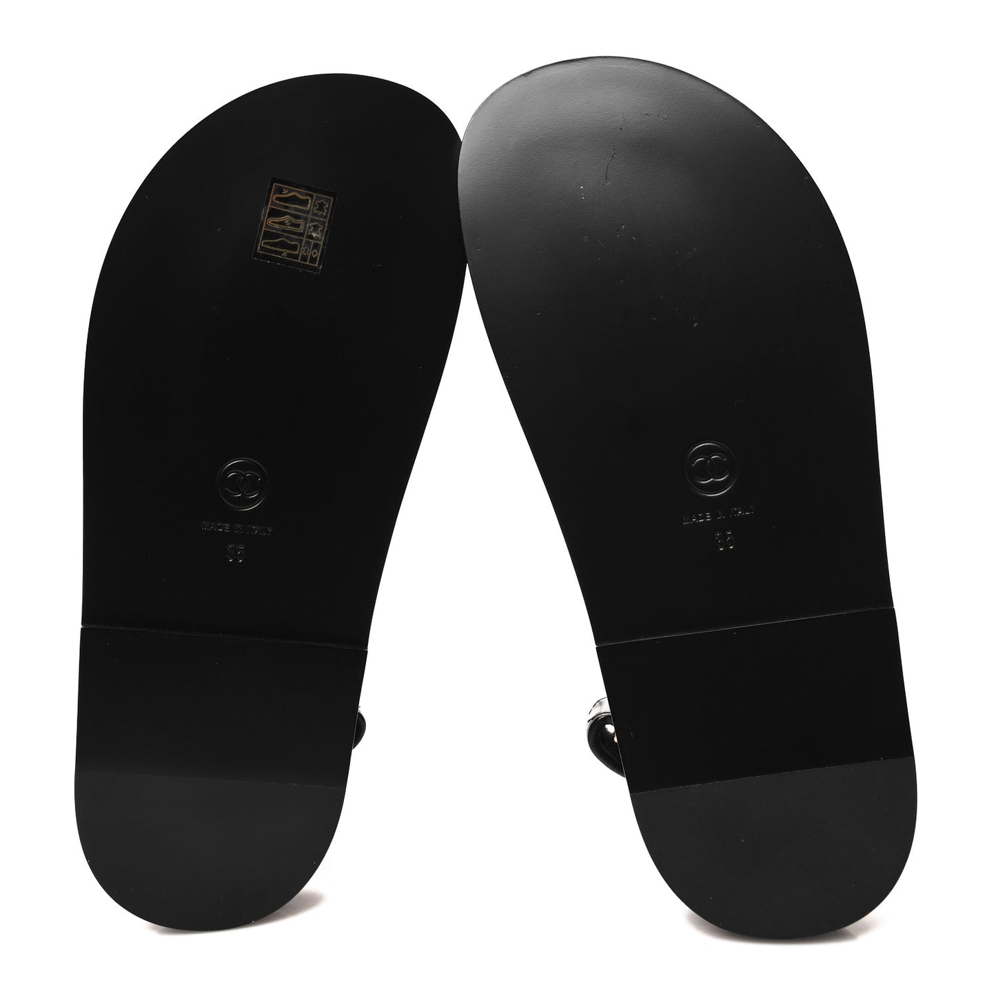 Lambskin Velcro Dad Sandals 35 Black