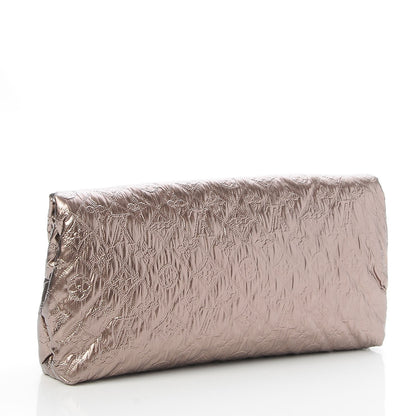 Louis Vuitton Jacquard Quilted Monogram Limelight Clutch MM Rose Gold 3 of 6
