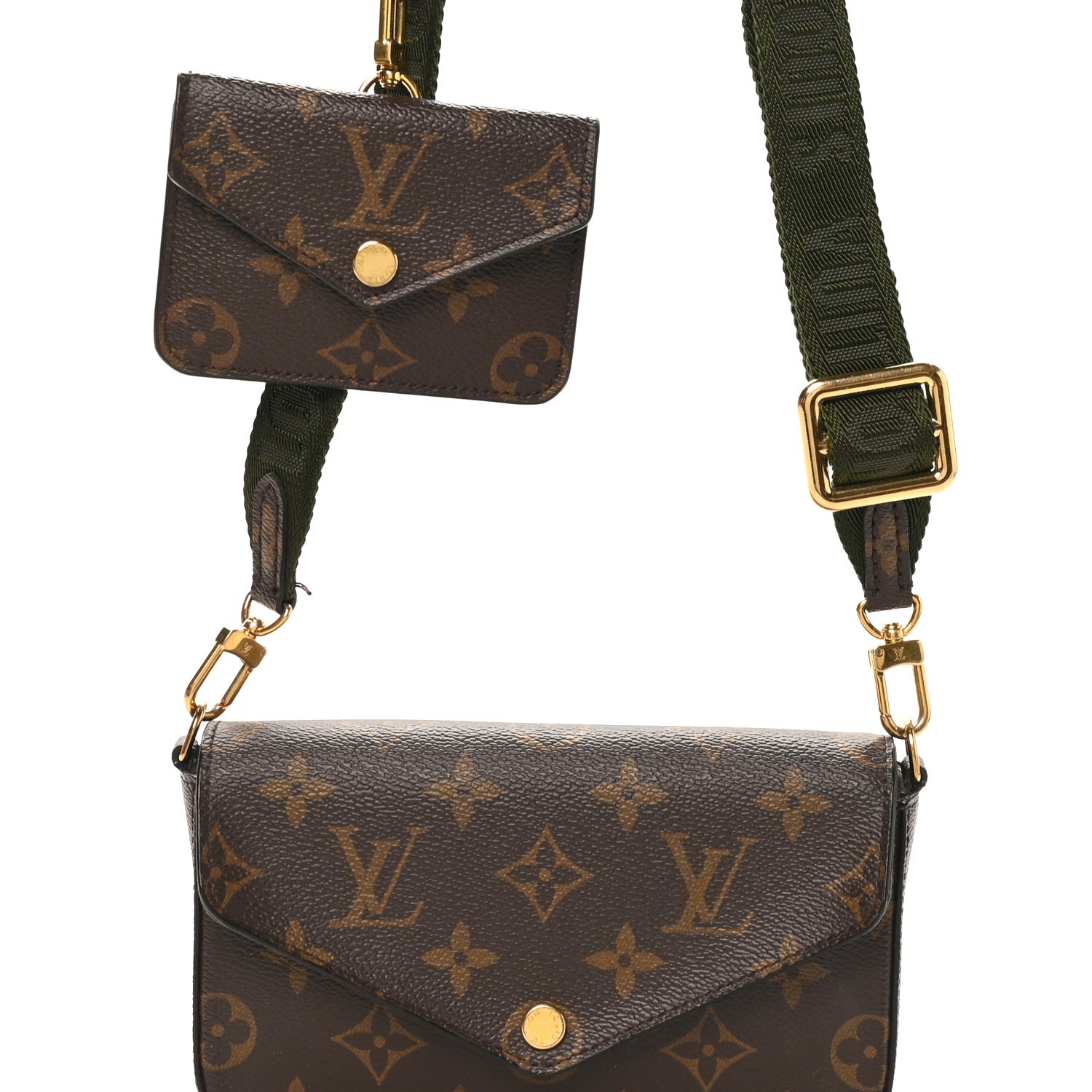 Louis Vuitton Monogram Felicie Strap & Go Kaki 7 of 10