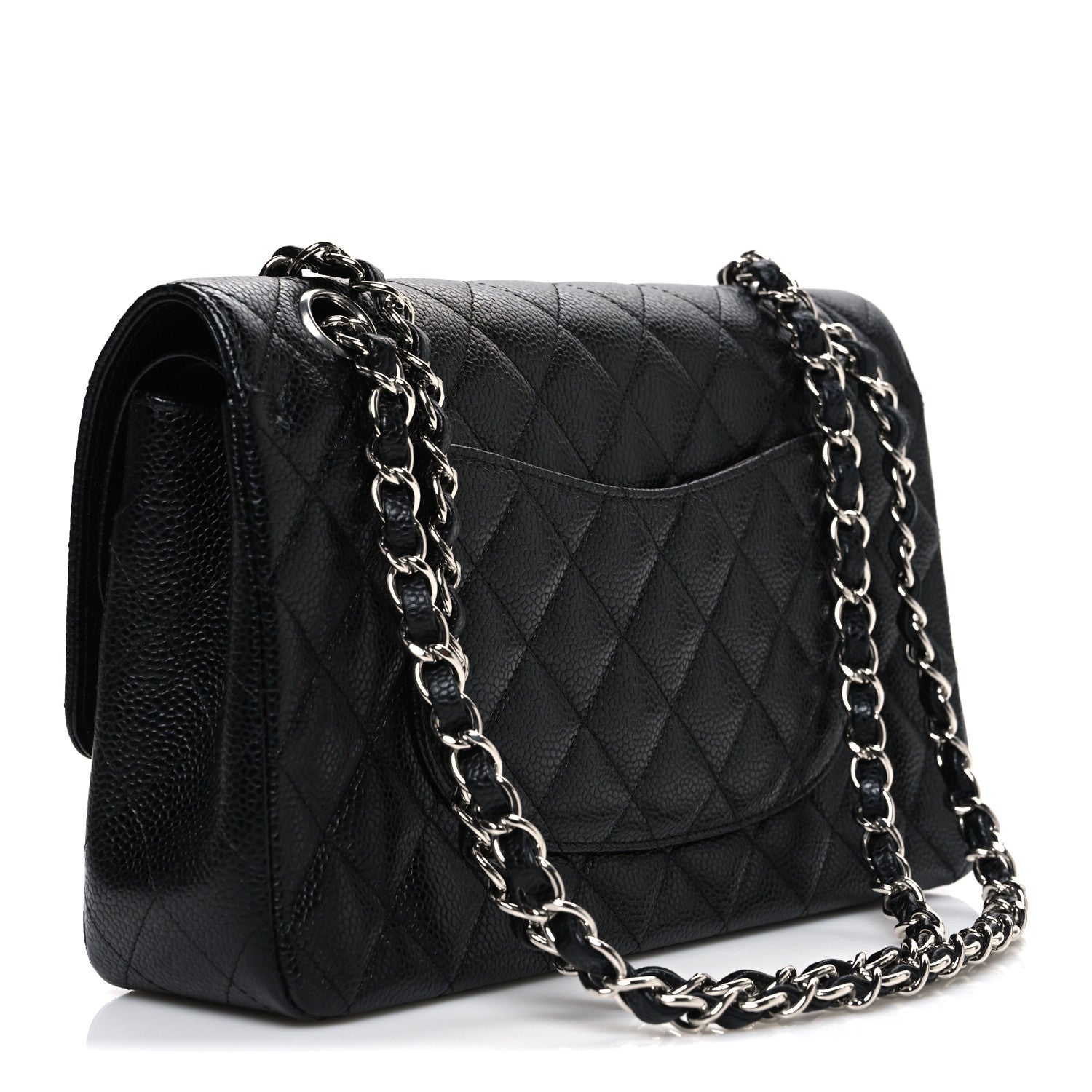 Chanel Caviar Quilted Medium Double Flap Black 3 of 10