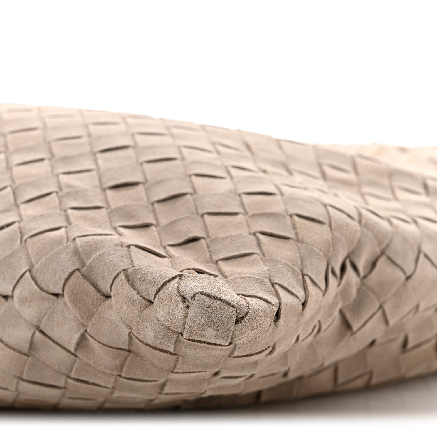 Bottega Veneta Suede Intrecciato Large Hop Mastice 10 of 10