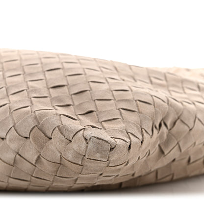 Bottega Veneta Suede Intrecciato Large Hop Mastice 10 of 10