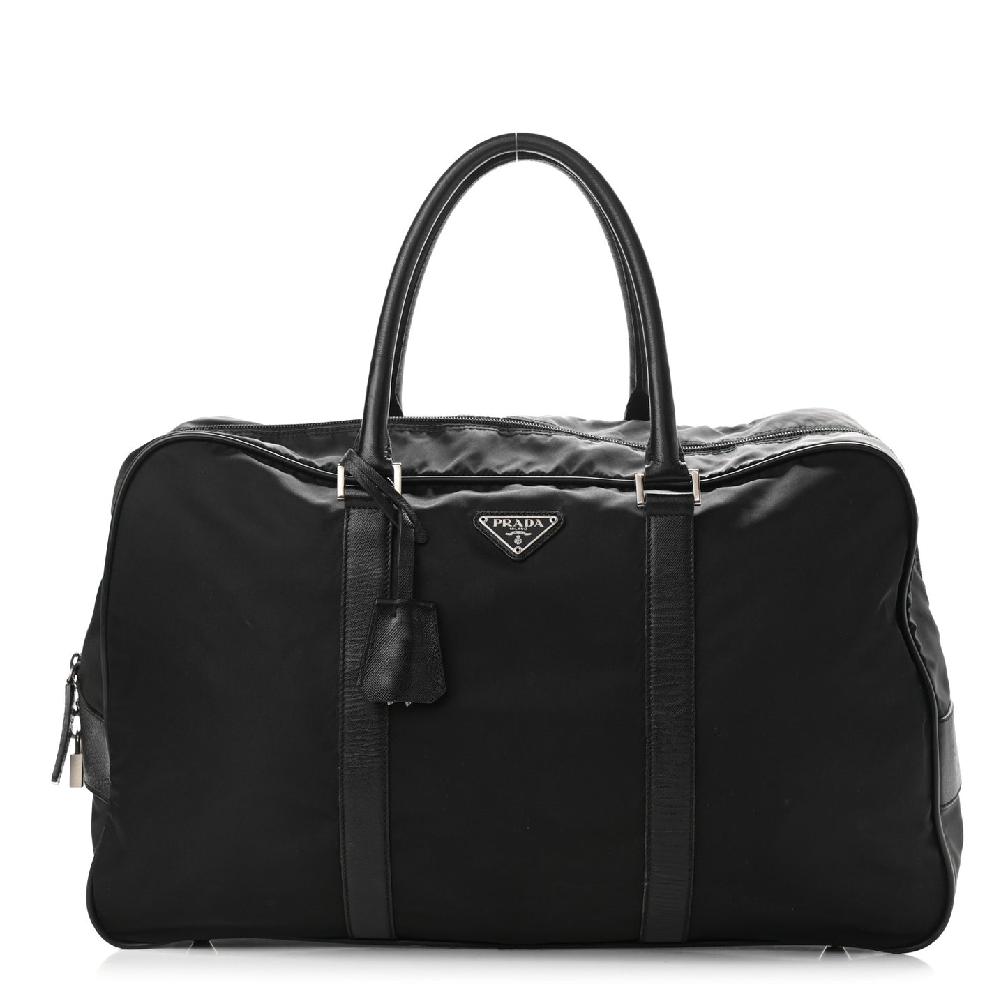 Tessuto Nylon Saffiano Duffle Black