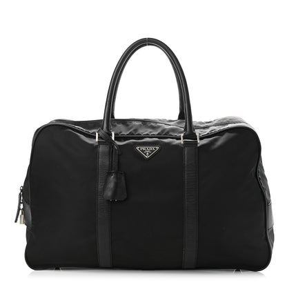 Prada Tessuto Nylon Saffiano Duffle Black 1 of 11