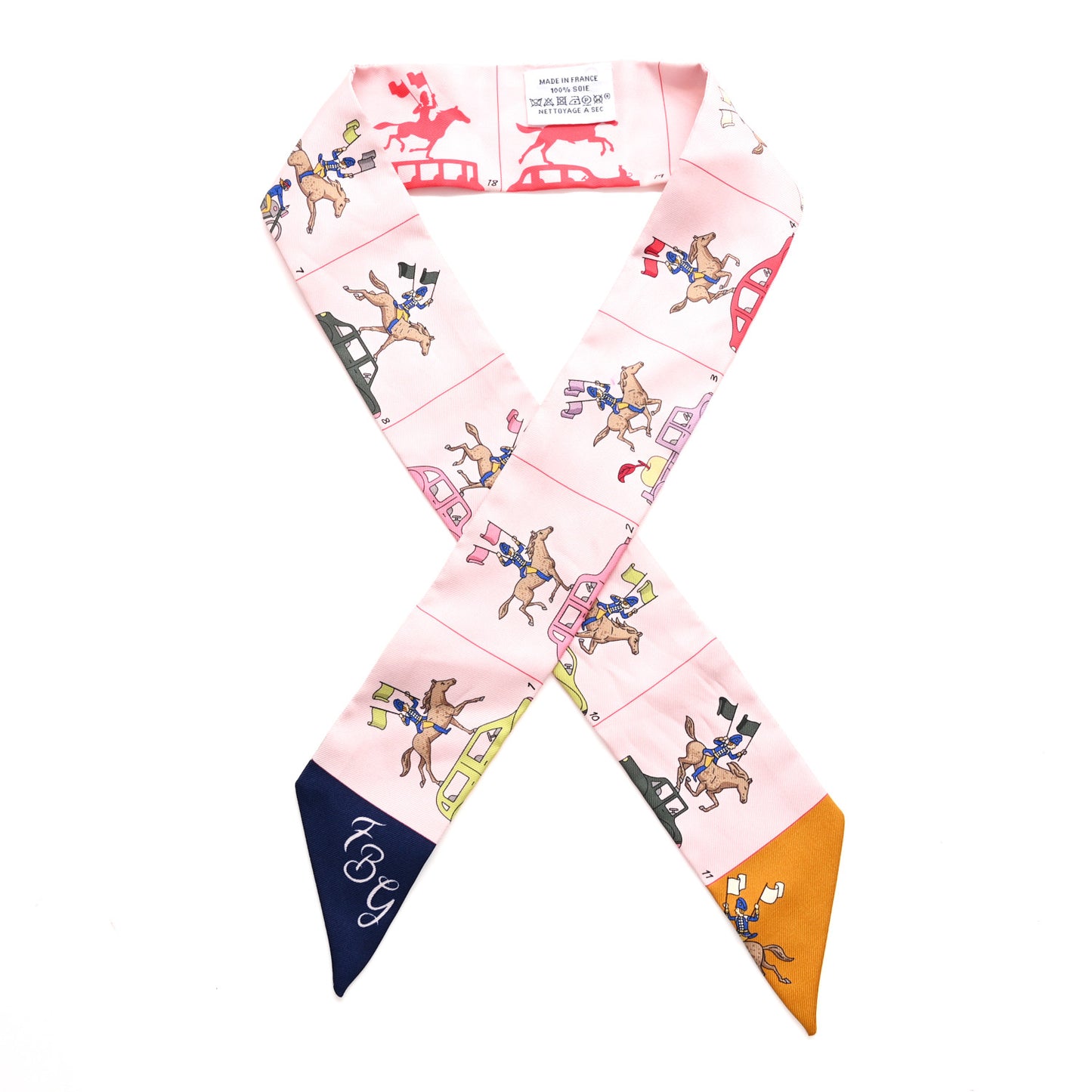Silk Parade CG Twilly Rose Pale Marine Multicolor