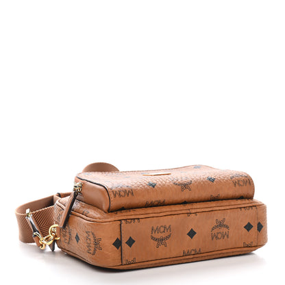 MCM Visetos Camera Crossbody Bag Cognac 4 of 9
