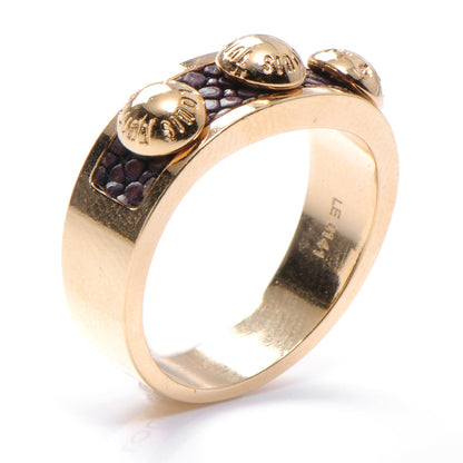 Louis Vuitton Stingray Leather Gimme A Clue Ring Large 8 Amarante 3 of 5