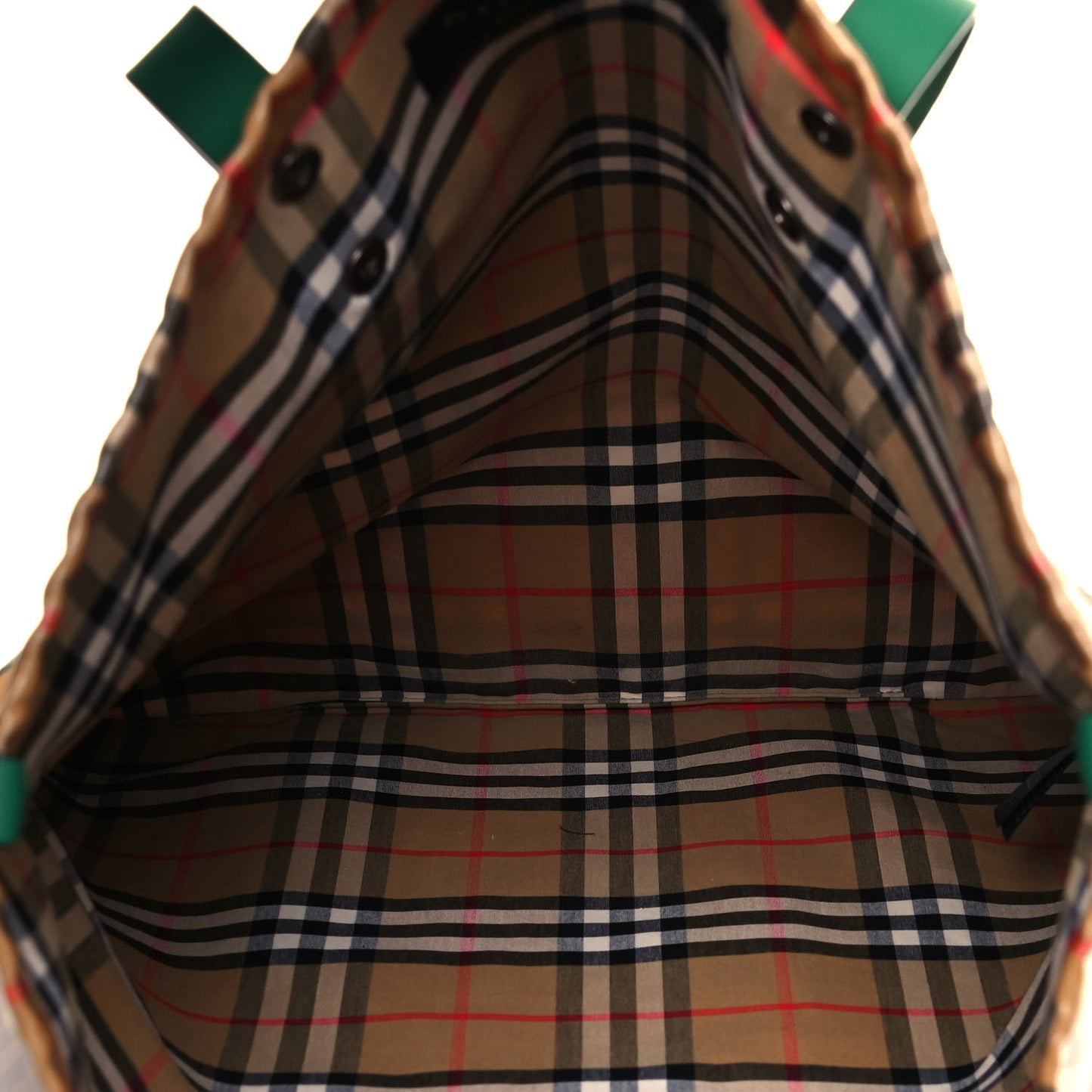 Coated Canvas Vintage Check Shopper Tote