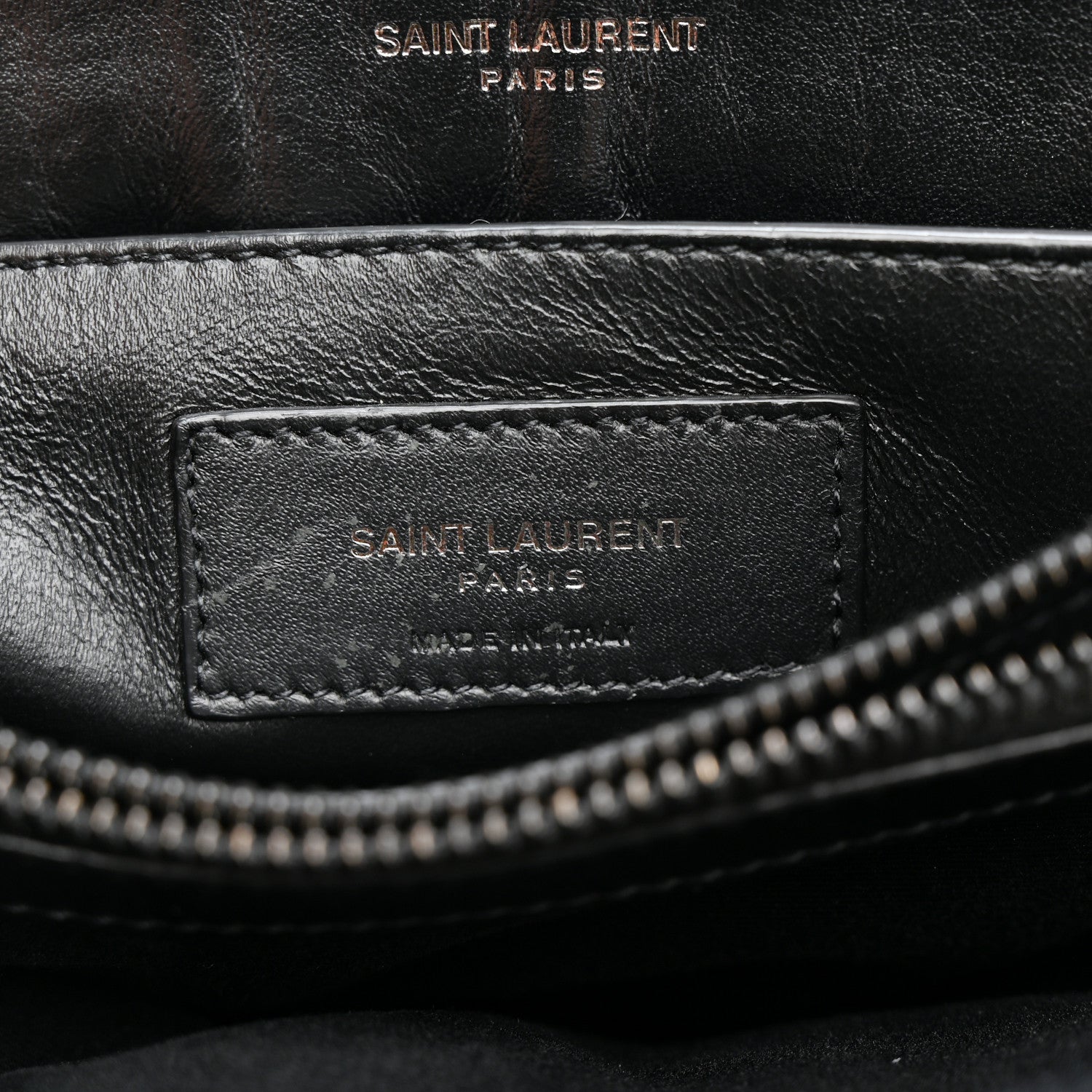 Saint Laurent Calfskin Y Quilted Monogram Monochrome Small Loulou Chain Satchel Black 9 of 15