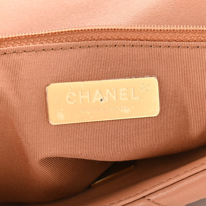 Chanel Lambskin Quilted Medium Chanel 19 Flap Brown 6 of 9