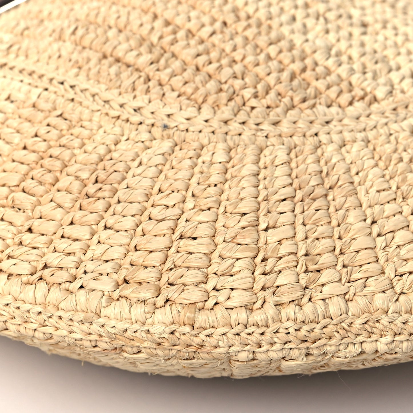 Raffia Vitello Small Hobo Naturale Cognac