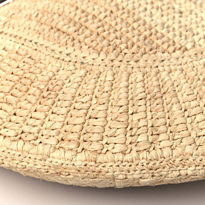 Prada Raffia Vitello Small Hobo Naturale Cognac 7 of 8
