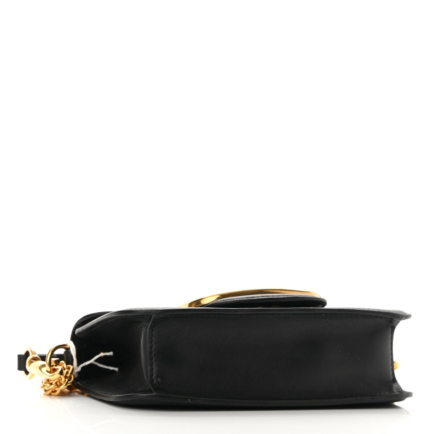 Calfskin Vlogo Small Loco Shoulder Bag Black