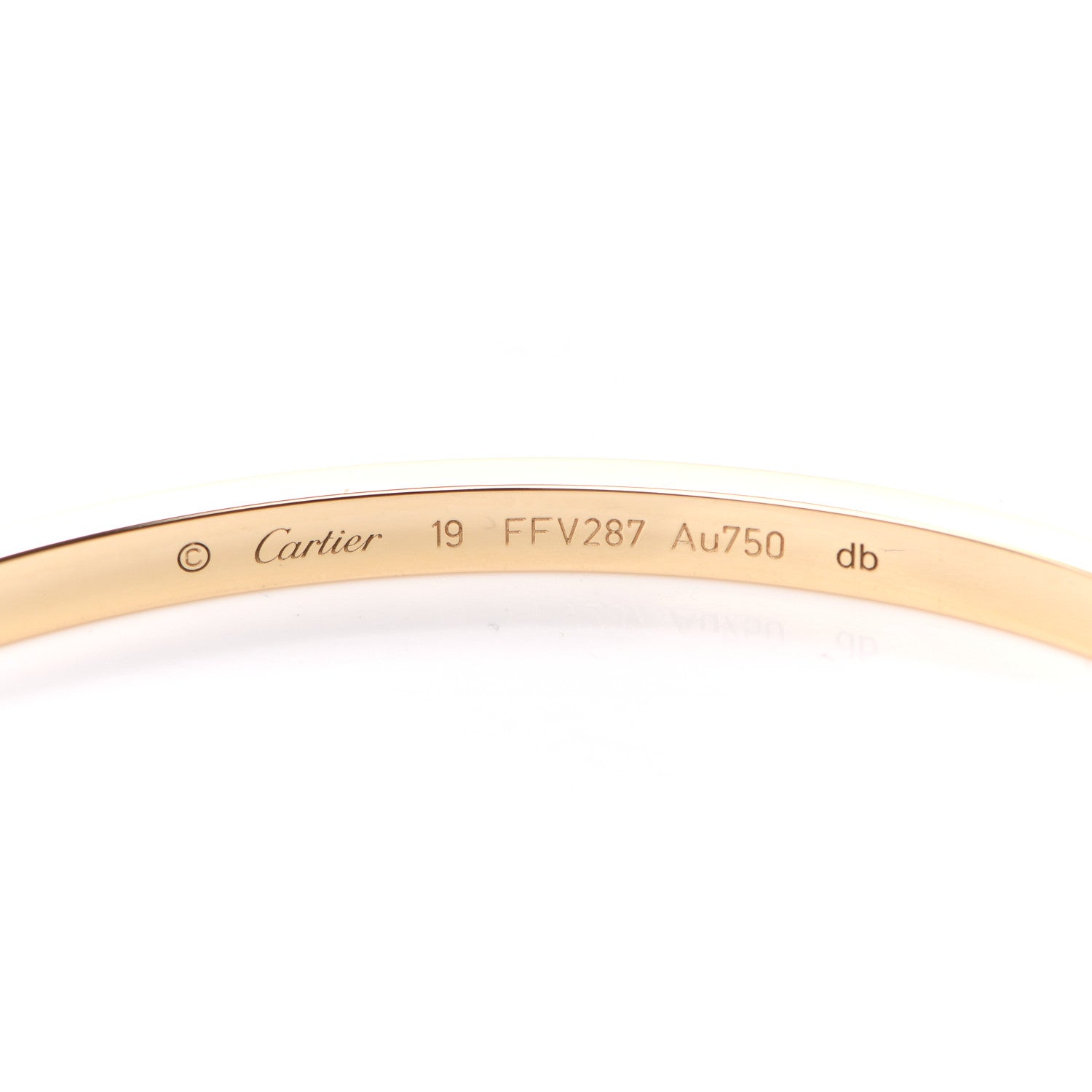 Cartier 18K Yellow Gold Small LOVE Bracelet 19 4 of 6