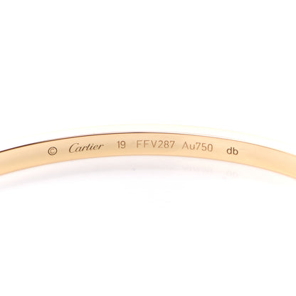 Cartier 18K Yellow Gold Small LOVE Bracelet 19 4 of 6