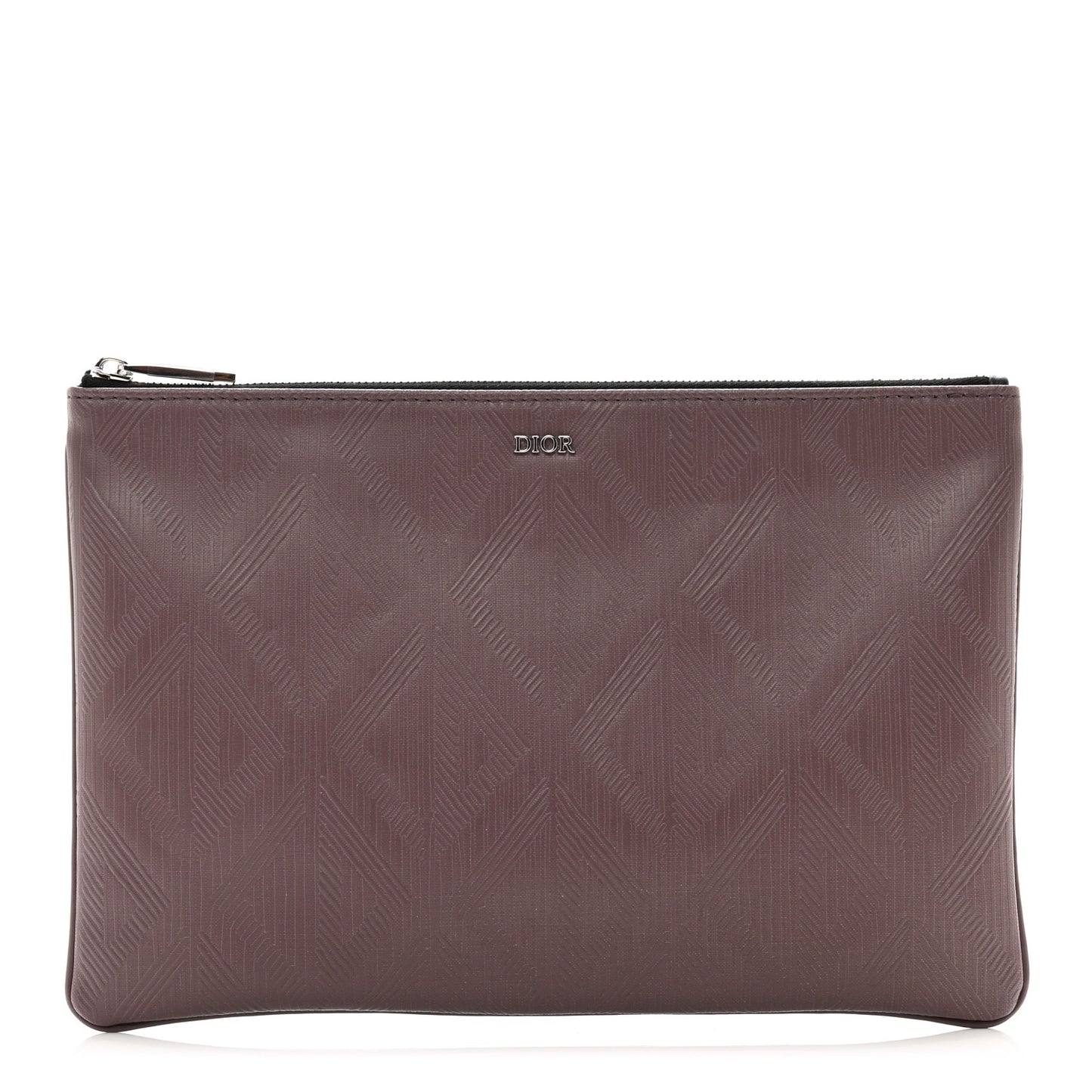 Coated Canvas CD Diamond Pouch Purple